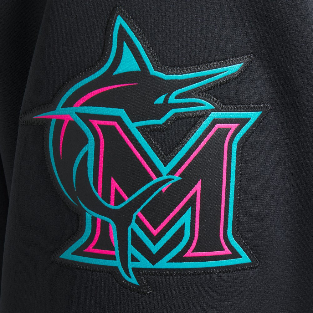 Miami Marlins Nike 2025 City Connect Authentic Collection Therma Pullover Hoodie Outlet