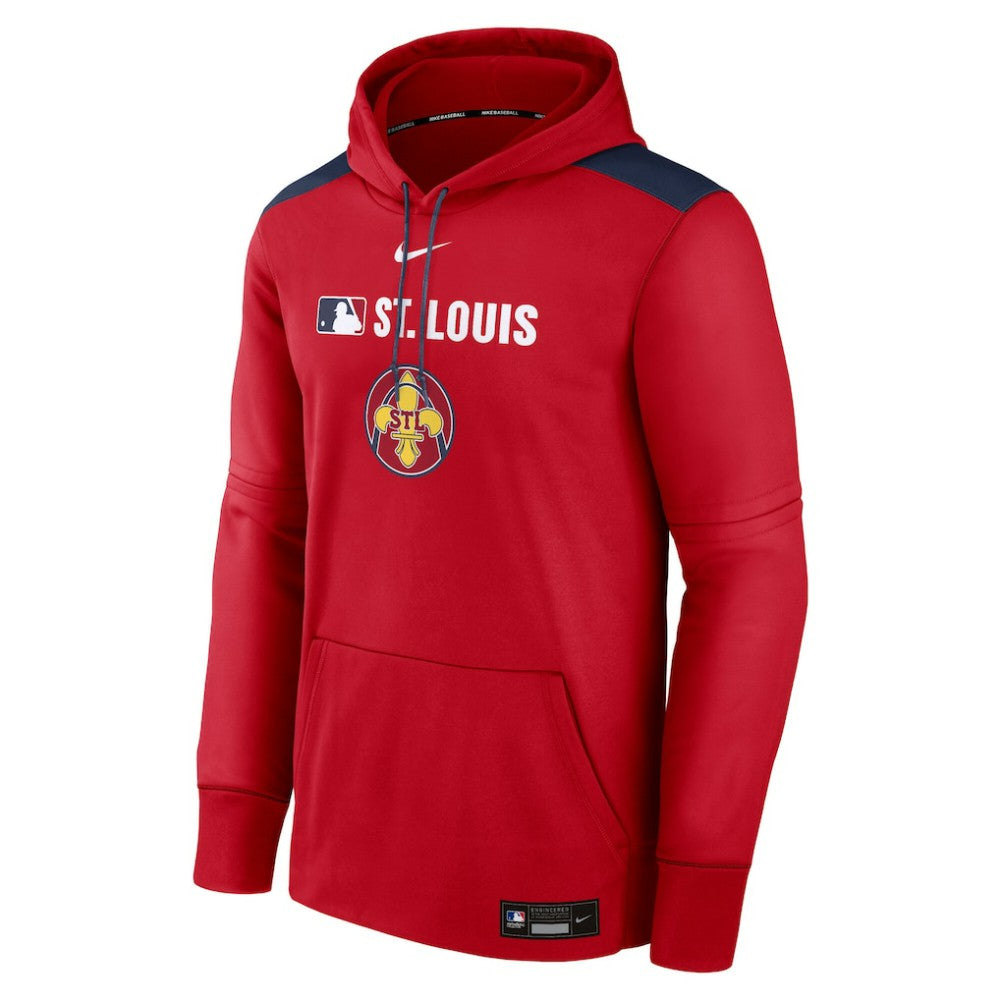 St. Louis Cardinals Nike Authentic Collection City Connect Therma Pullover Hoodie Sale