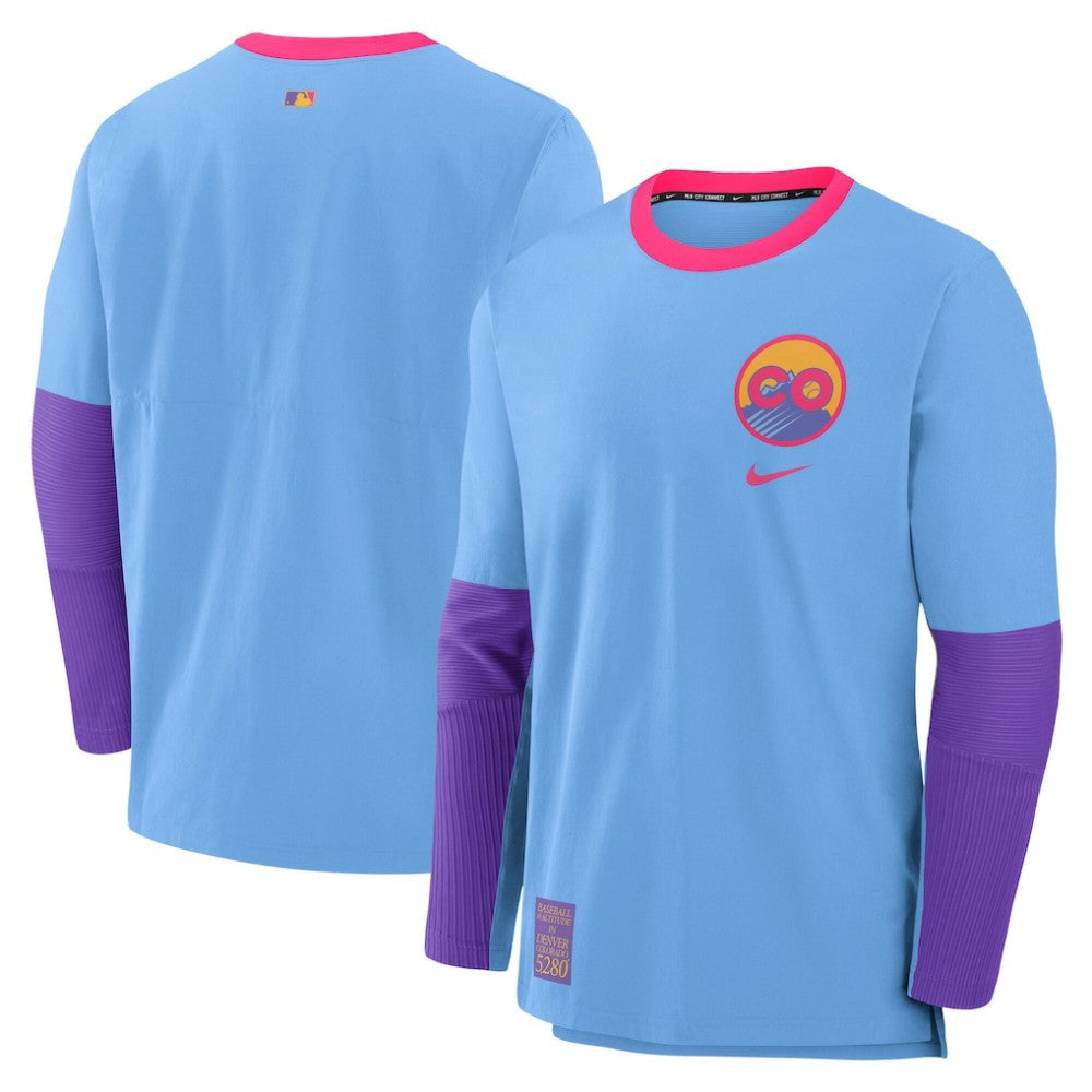 Colorado Rockies Nike 2025 City Connect Authentic Collection Player Dri-FIT Lightweight Pullover Outlet