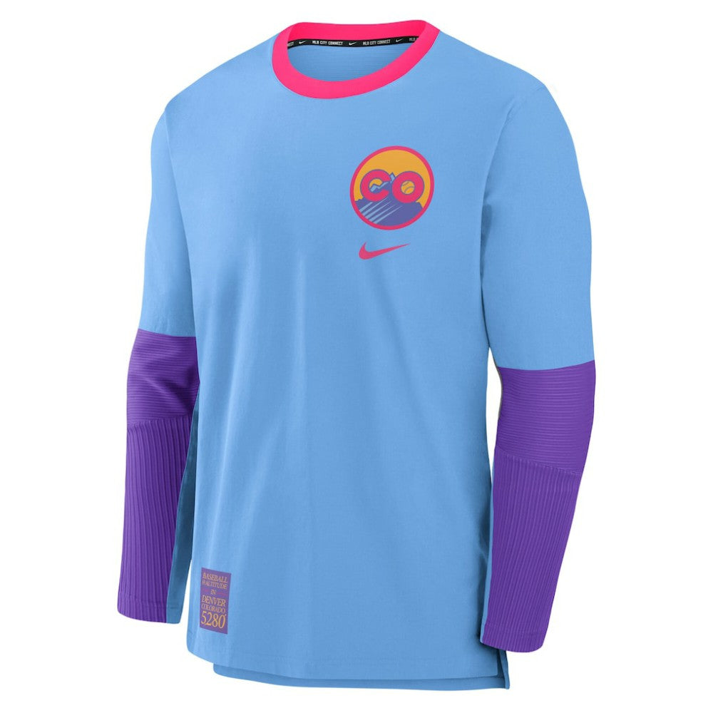 Colorado Rockies Nike 2025 City Connect Authentic Collection Player Dri-FIT Lightweight Pullover Outlet