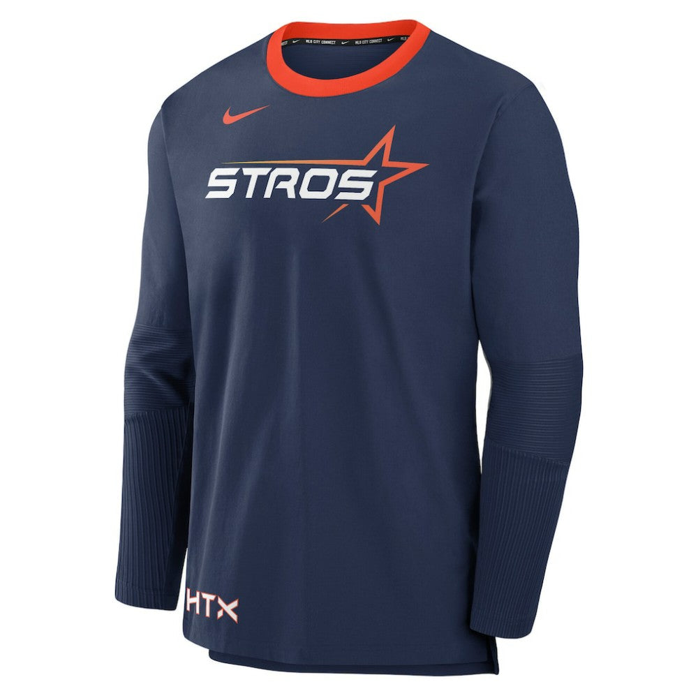 Houston Astros Nike 2025 City Connect Authentic Collection Lightweight Player Performance Long Sleeve Top Sale