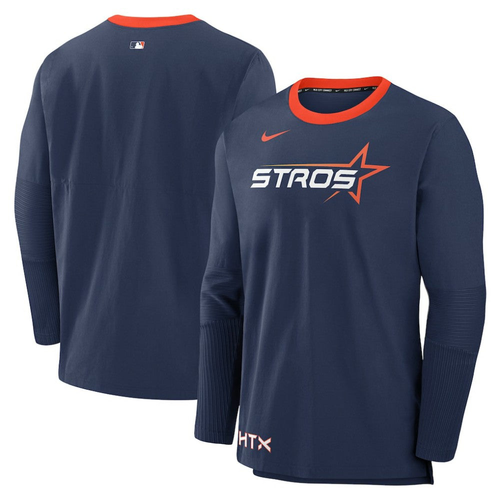 Houston Astros Nike 2025 City Connect Authentic Collection Lightweight Player Performance Long Sleeve Top Sale