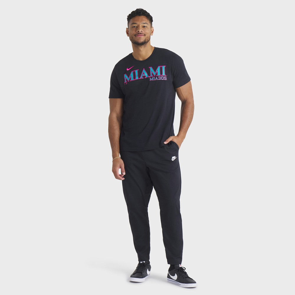 Miami Marlins Nike City Connect Wordmark T-Shirt Near Me