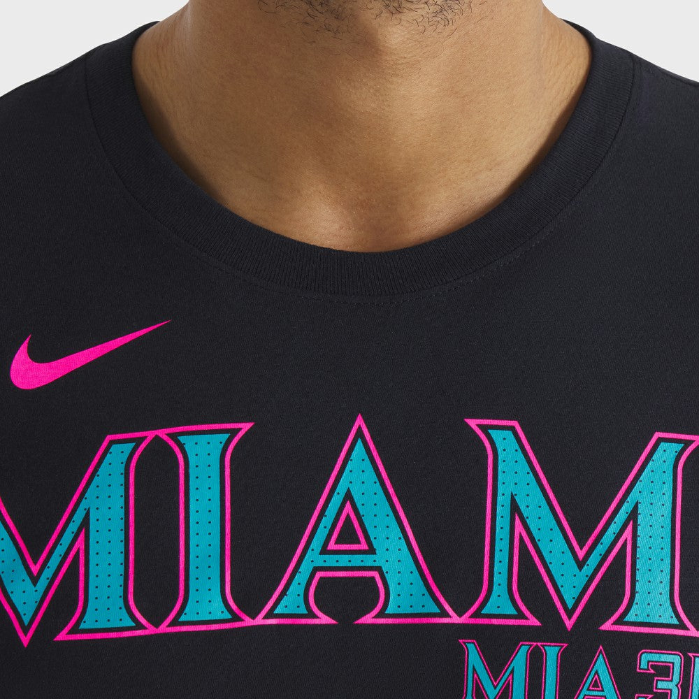 Miami Marlins Nike City Connect Wordmark T-Shirt Near Me