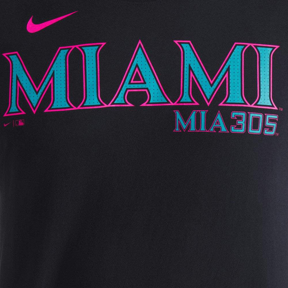 Miami Marlins Nike City Connect Wordmark T-Shirt Near Me