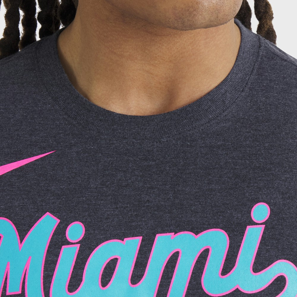 Miami Marlins Nike City Connect Script Tri-Blend T-Shirt Online
