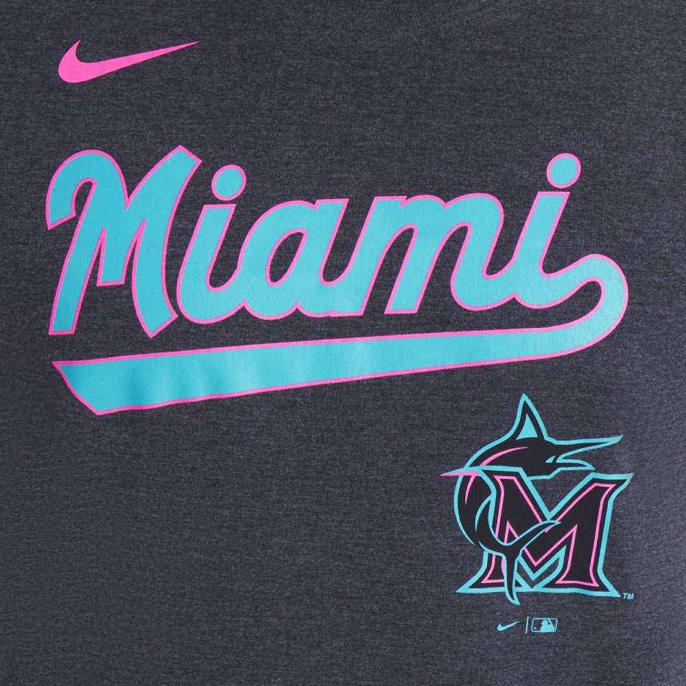 Miami Marlins Nike City Connect Script Tri-Blend T-Shirt Online