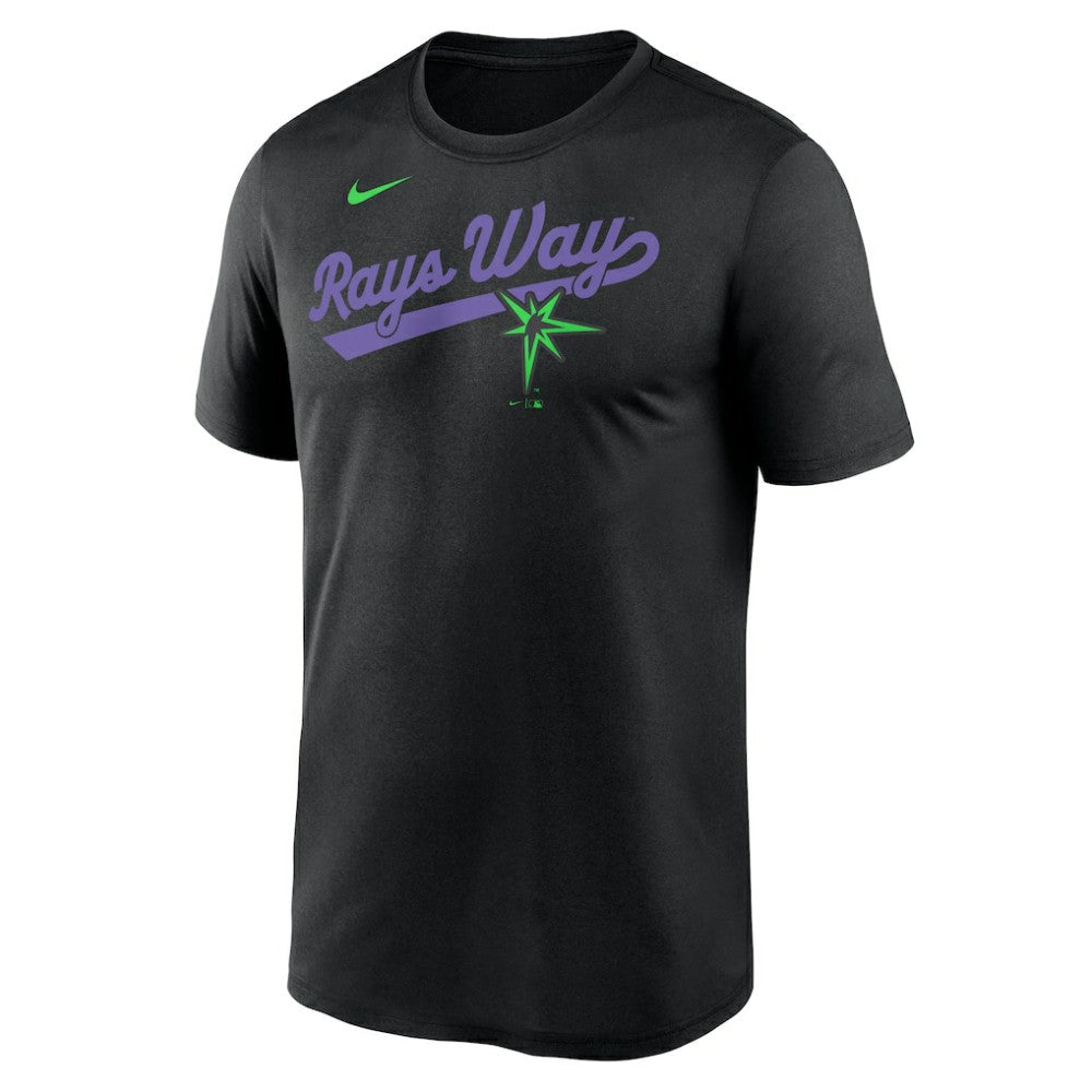 Tampa Bay Rays Nike City Connect Team Phrase Script Legend Performance T-Shirt Outlet