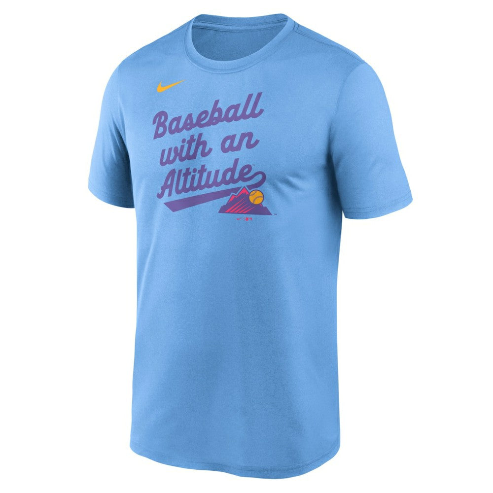 Colorado Rockies Nike 2025 City Connect Team Phrase Legend Performance T-Shirt Sale
