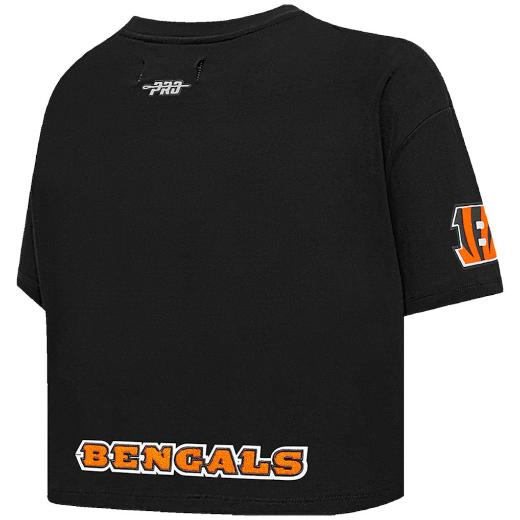 Joe Burrow Cincinnati Bengals Pro Standard Women's Player Name & Number Cropped Boxy T-Shirt - Black - NFL