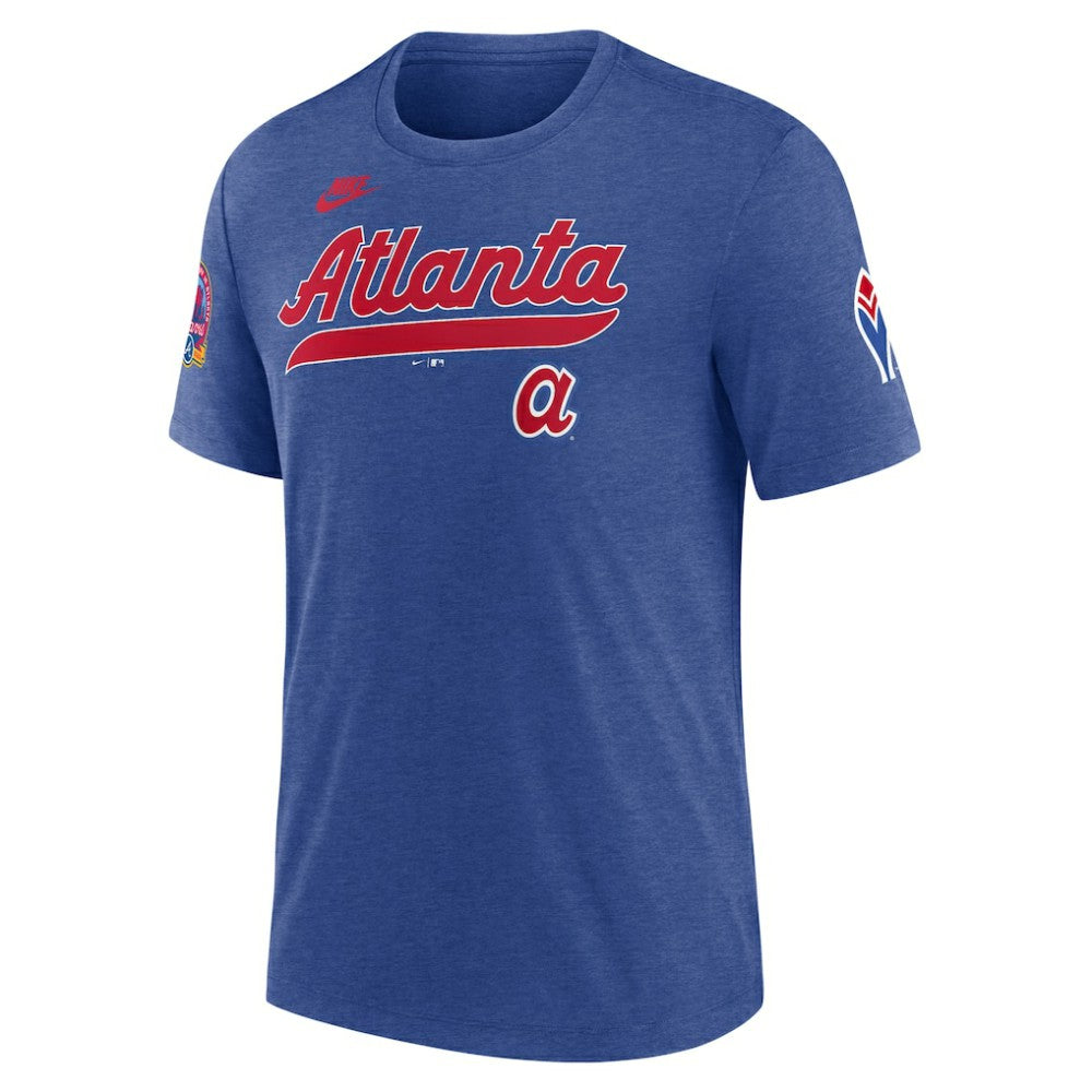 Atlanta Braves Nike Cooperstown Collection Eras Tri-Blend T-Shirt Discount