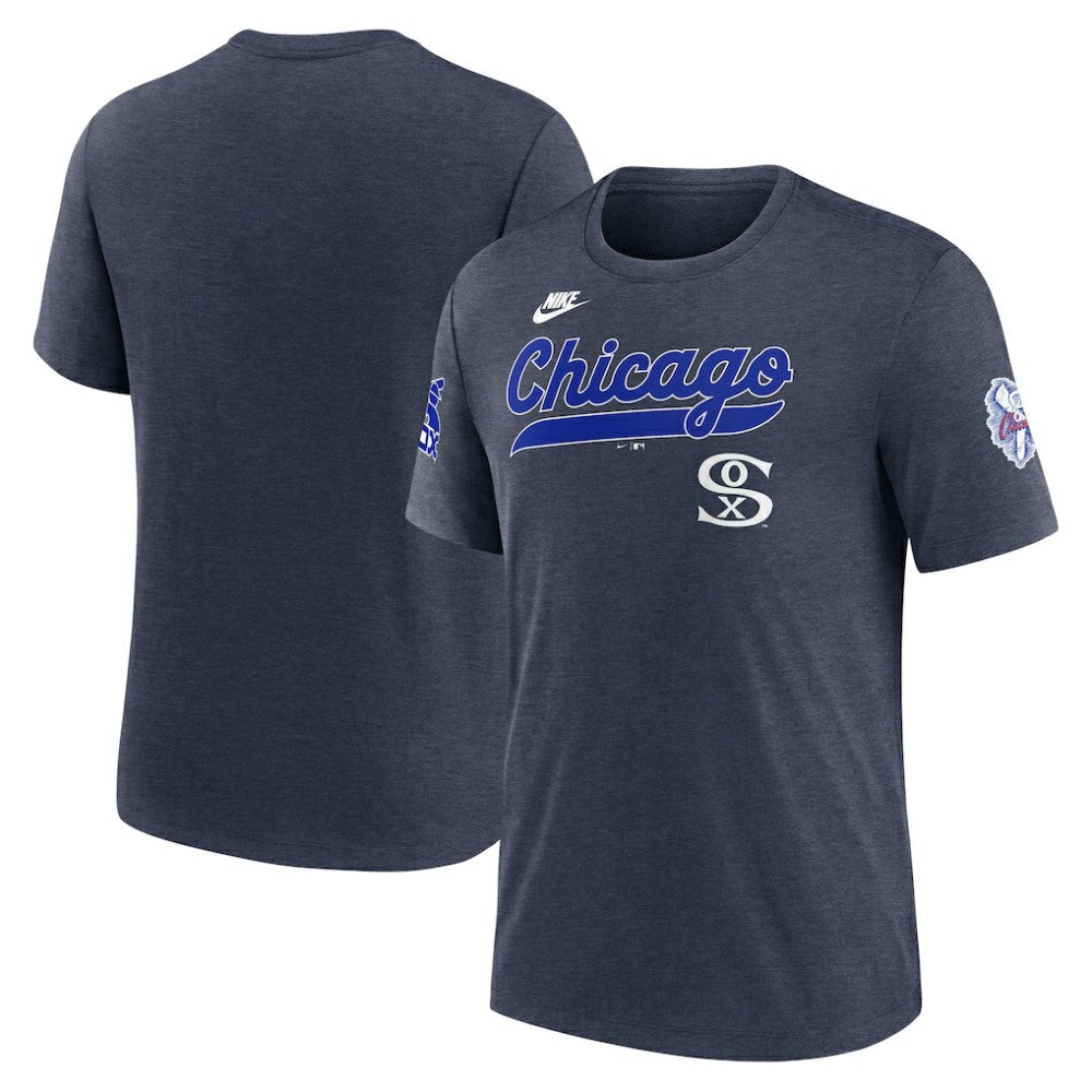 Chicago White Sox Nike Cooperstown Collection Eras Tri-Blend T-Shirt Sale