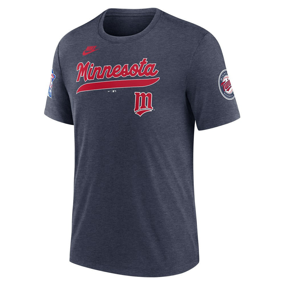 Minnesota Twins Nike Cooperstown Collection Eras Tri-Blend T-Shirt Online