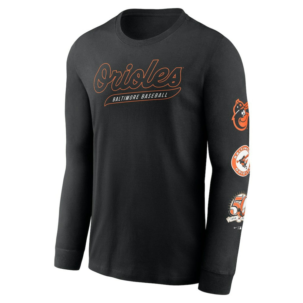 Baltimore Orioles Nike Cooperstown Collection Knockout Long Sleeve T-Shirt Outlet