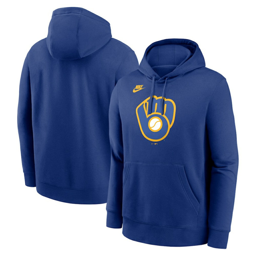 Milwaukee Brewers Nike Cooperstown Collection Logo Club Hoodie for sale