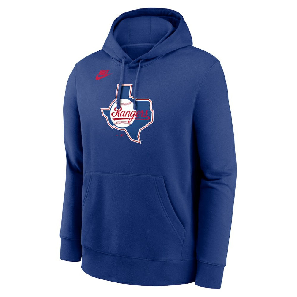 Texas Rangers Nike Cooperstown Collection Logo Club Hoodie Online