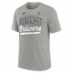 Milwaukee Brewers Nike Cooperstown Collection Retro Tri-Blend T-Shirt Outlet