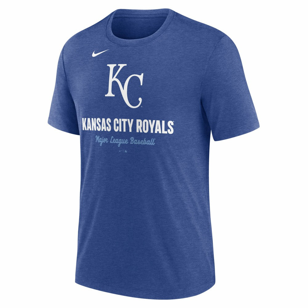 Kansas City Royals Nike Logo Tri-Blend T-Shirt Outlet