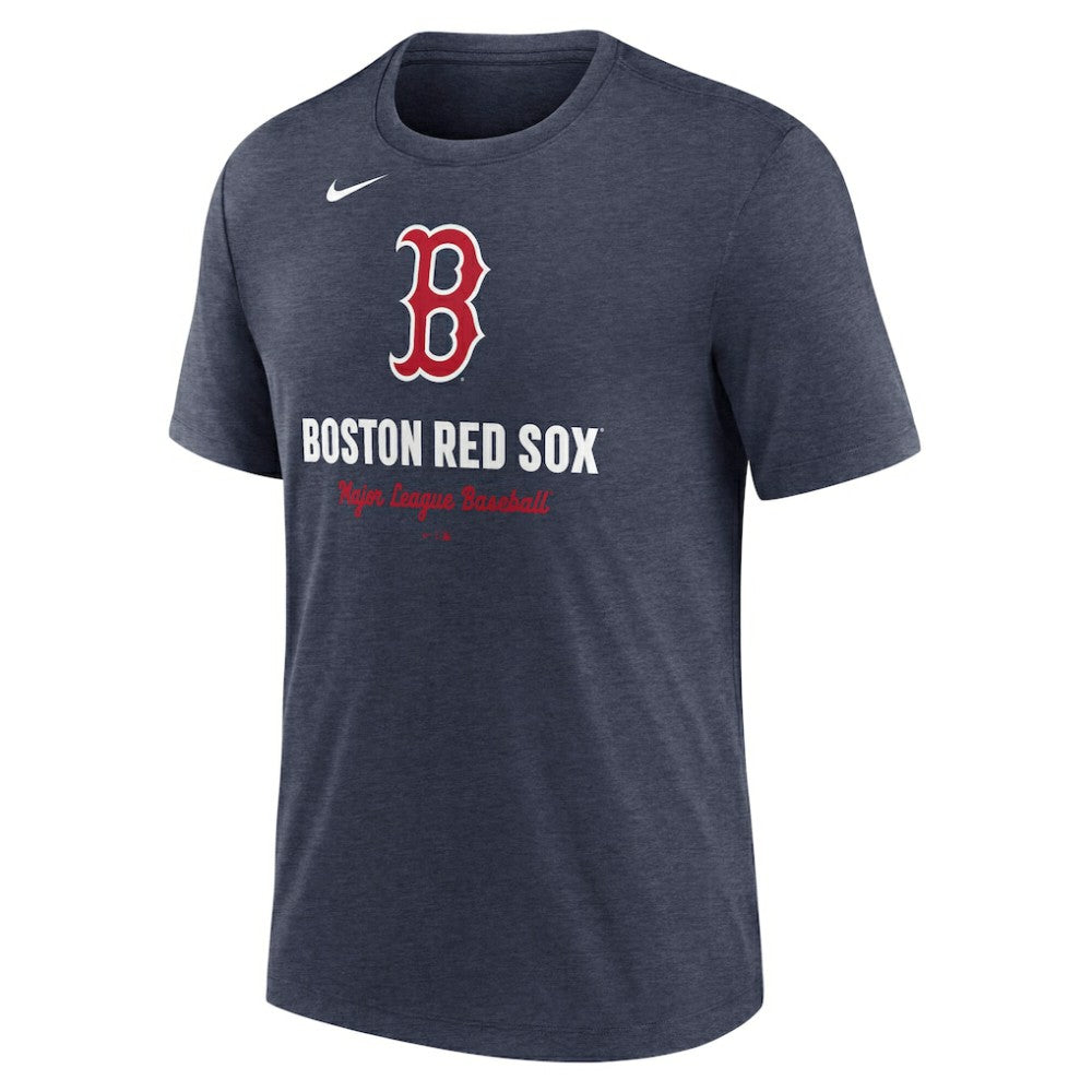 Boston Red Sox Nike Logo Tri-Blend T-Shirt Outlet