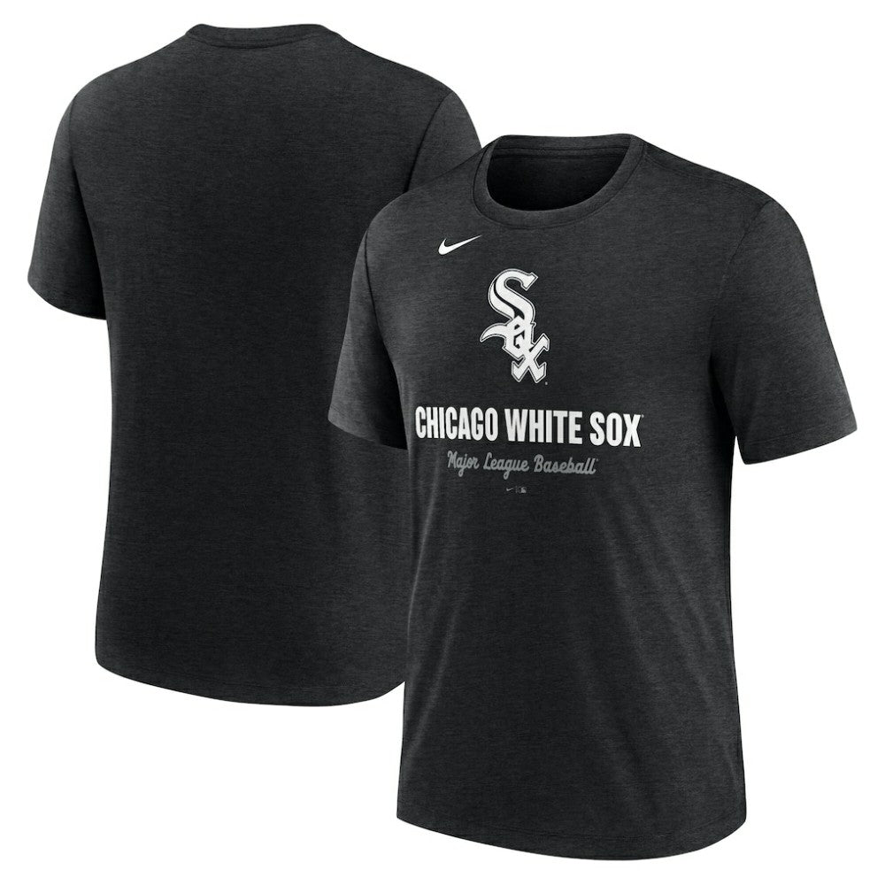 Chicago White Sox Nike Logo Tri-Blend T-Shirt Online