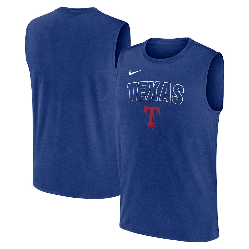 Texas Rangers Nike Knockout Dri-FIT Muscle Tank Top Online
