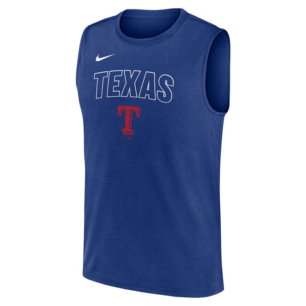 Texas Rangers Nike Knockout Dri-FIT Muscle Tank Top Online