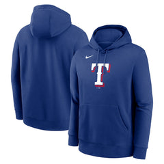 Texas Rangers Nike Logo Club Fleece Hoodie Outlet