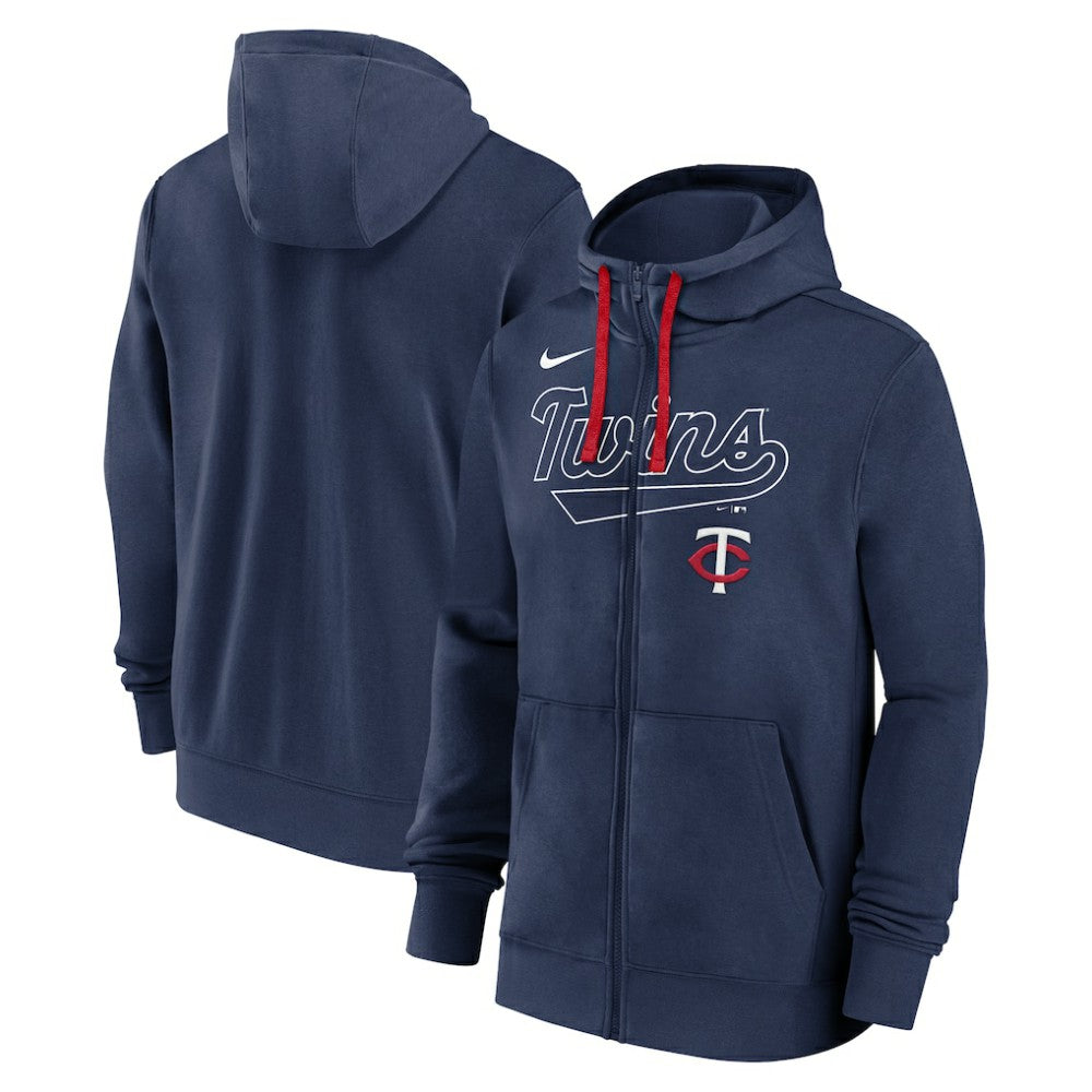 Minnesota Twins Nike Knockout Script Full-Zip Hoodie Discount