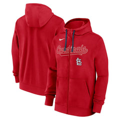 St. Louis Cardinals Nike Knockout Script Full-Zip Hoodie Online