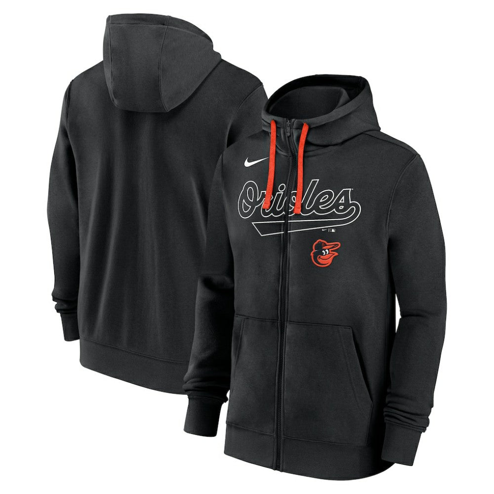 Baltimore Orioles Nike Knockout Script Full-Zip Hoodie Discount