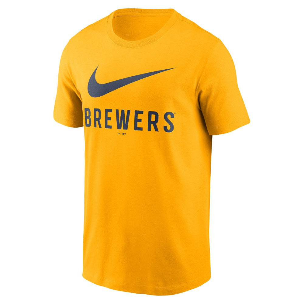 Milwaukee Brewers Nike Swoosh T-Shirt Discount