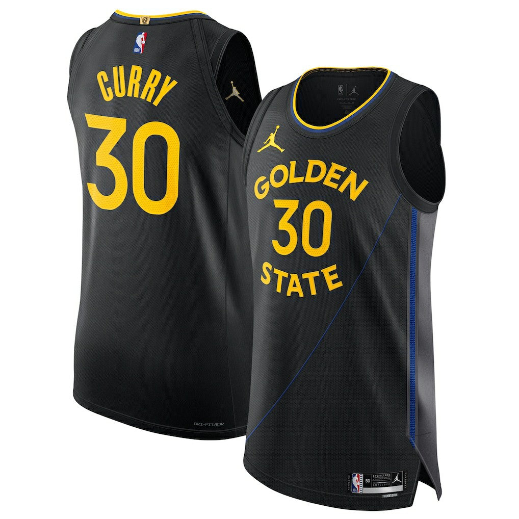Stephen Curry Golden State Warriors Jordan Brand 2024/25 Authentic Jersey Statement Editi- Black