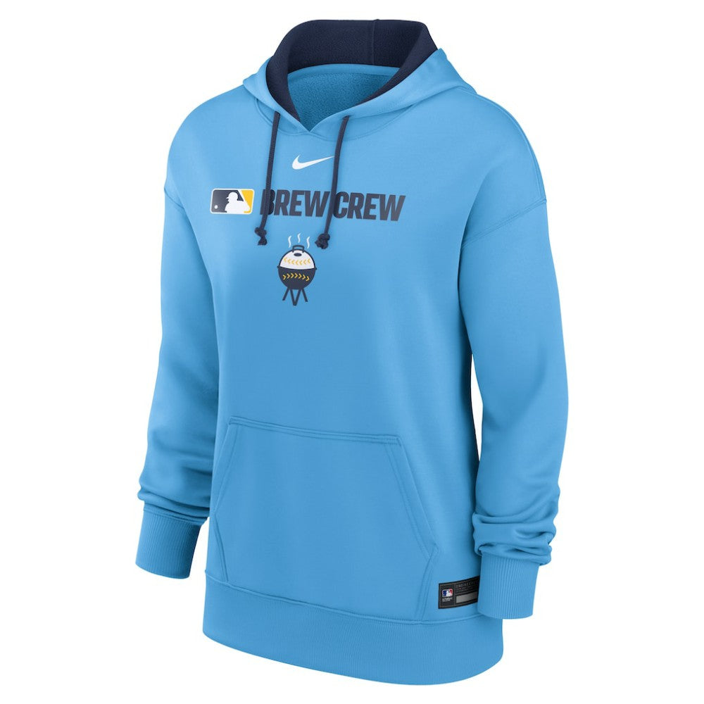 Milwaukee Brewers Nike Women's City Connect Authentic Collection Therma-FIT Hoodie Discount