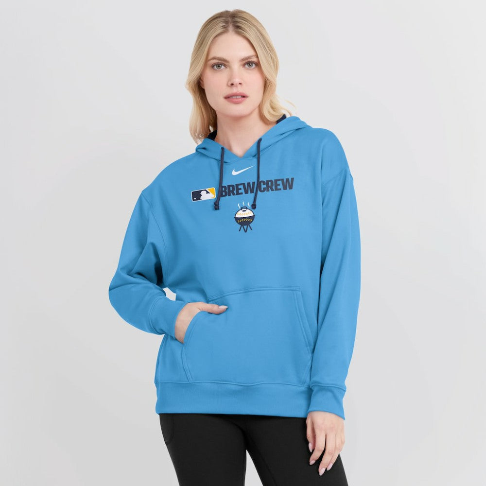 Milwaukee Brewers Nike Women's City Connect Authentic Collection Therma-FIT Hoodie Discount