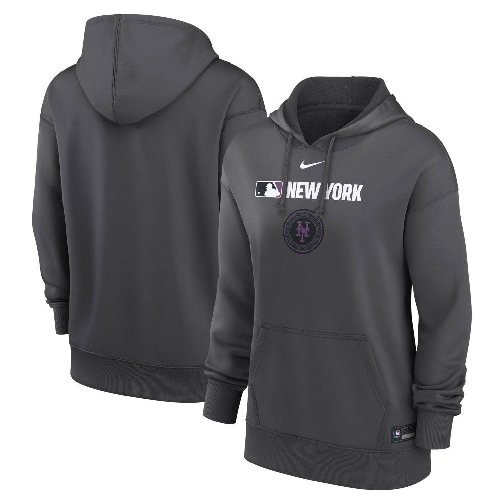 New York Mets Nike Women's City Connect Authentic Collection Therma-FIT Hoodie Discount