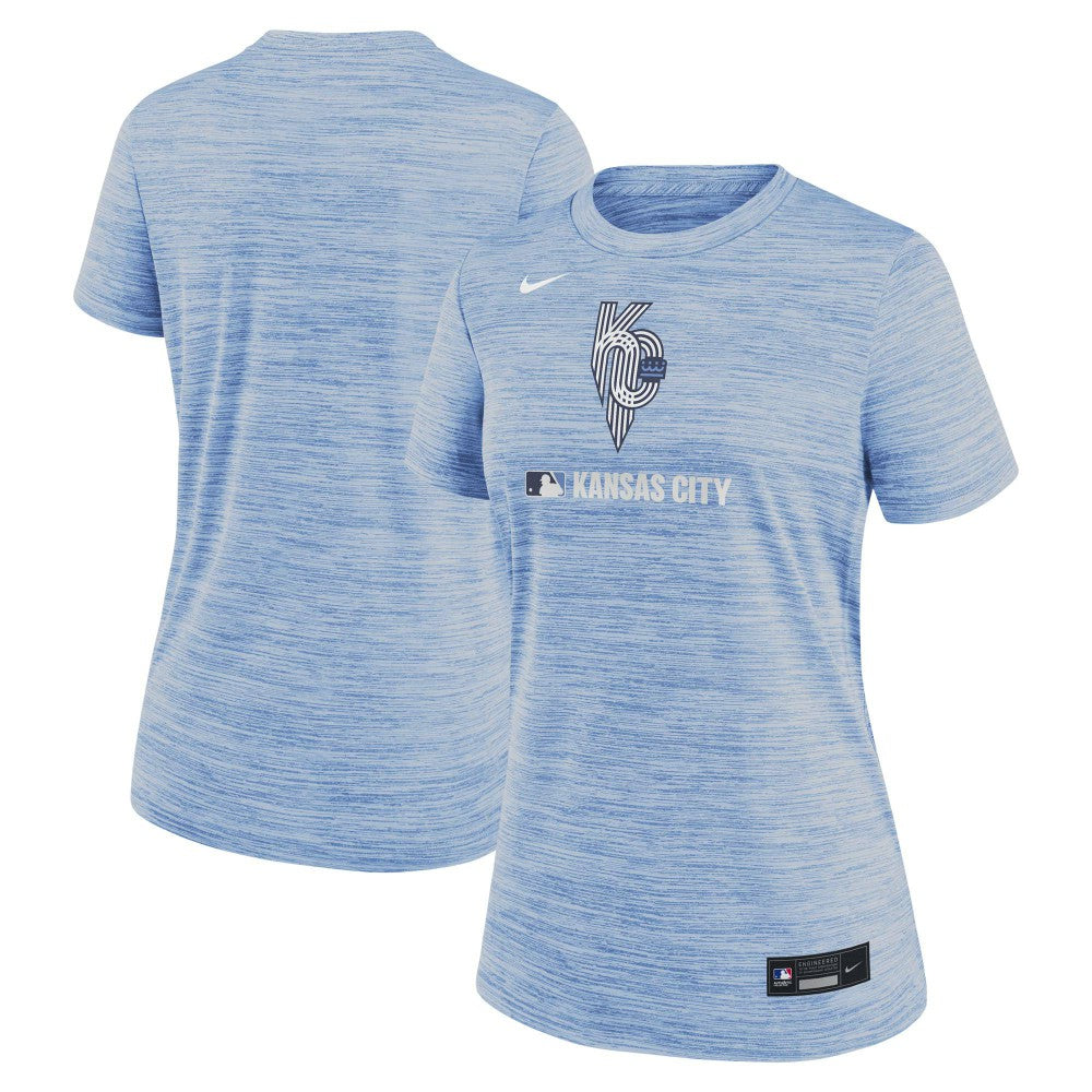 Kansas City Royals Nike Women's Authentic Collection City Connect Velocity Dri-FIT T-Shirt Sale