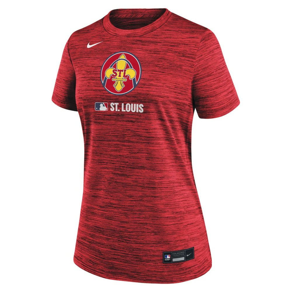 St. Louis Cardinals Nike Women's Authentic Collection City Connect Velocity Dri-FIT T-Shirt Near Me
