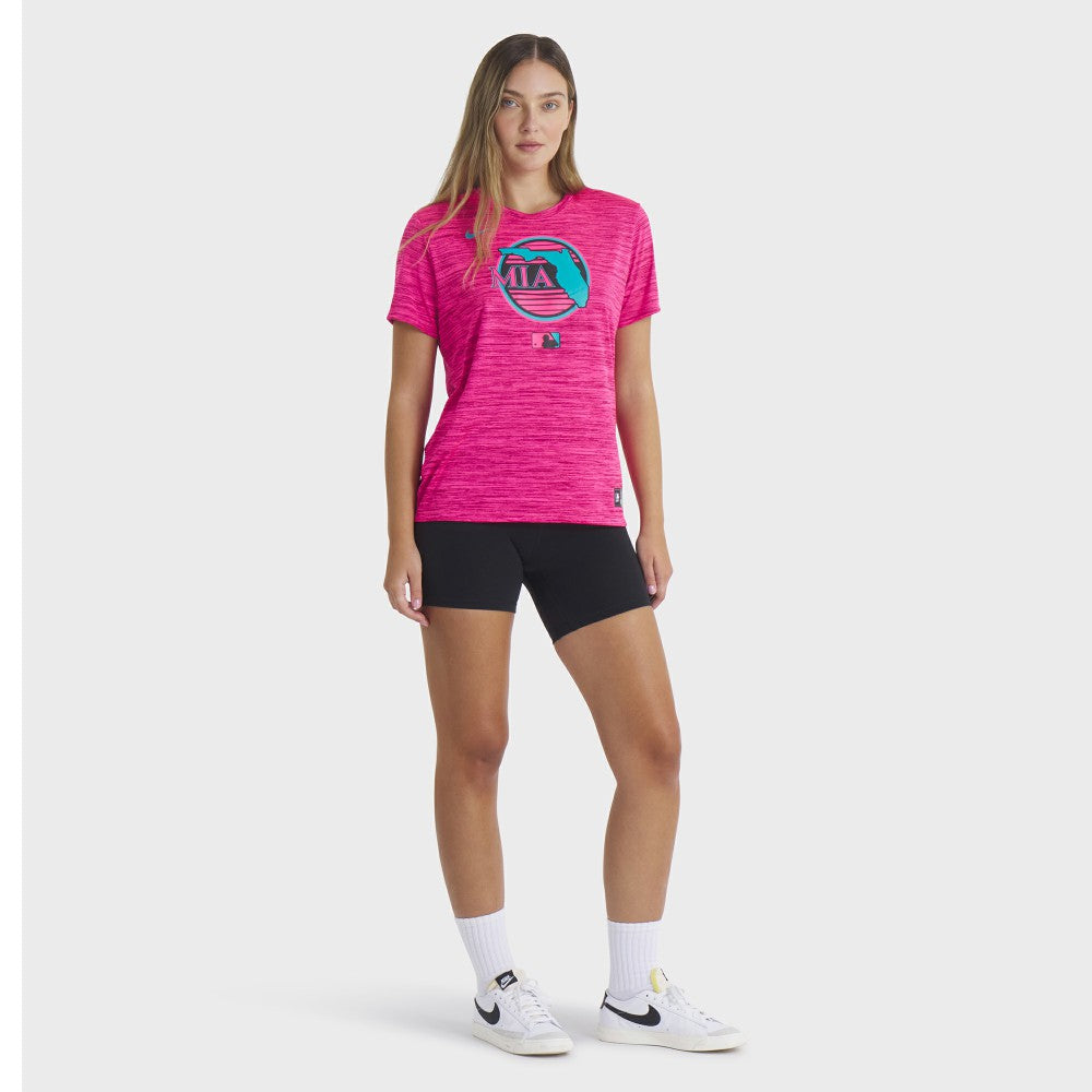 Miami Marlins Nike Women's 2025 City Connect Authentic Collection Velocity Dri-FIT T-Shirt Discount