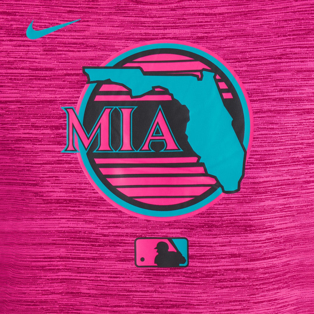 Miami Marlins Nike Women's 2025 City Connect Authentic Collection Velocity Dri-FIT T-Shirt Discount
