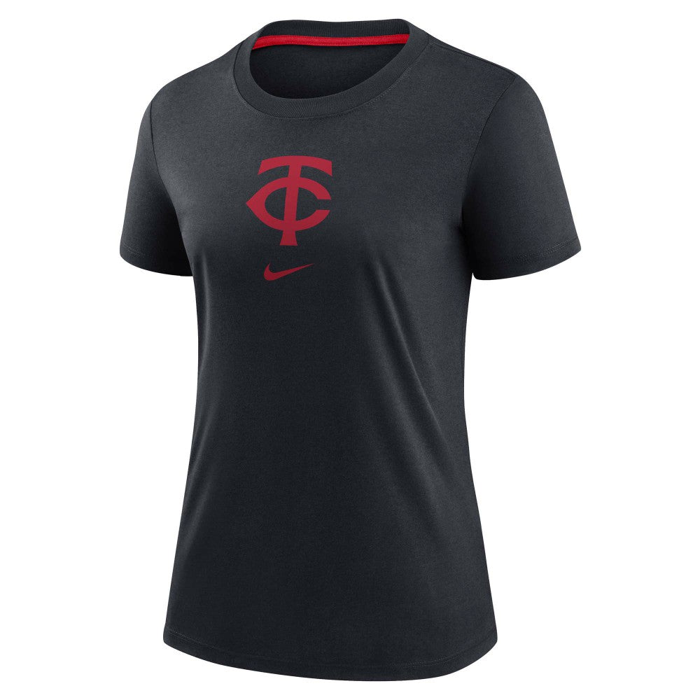 Minnesota Twins Nike Women's Authentic Collection Early Work Tri-Blend T-Shirt Outlet
