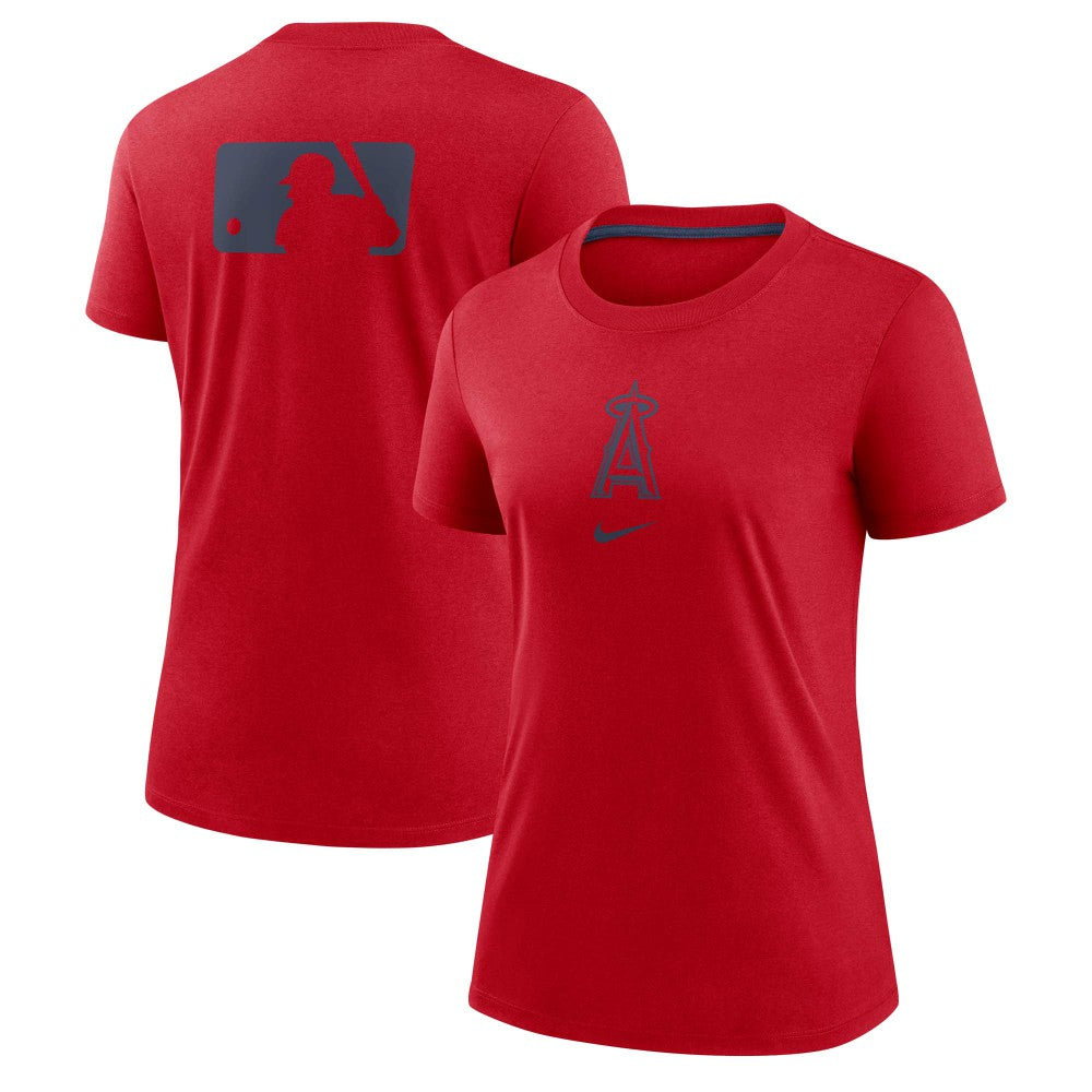 Los Angeles Angels Nike Women's Authentic Collection Early Work Tri-Blend T-Shirt Outlet