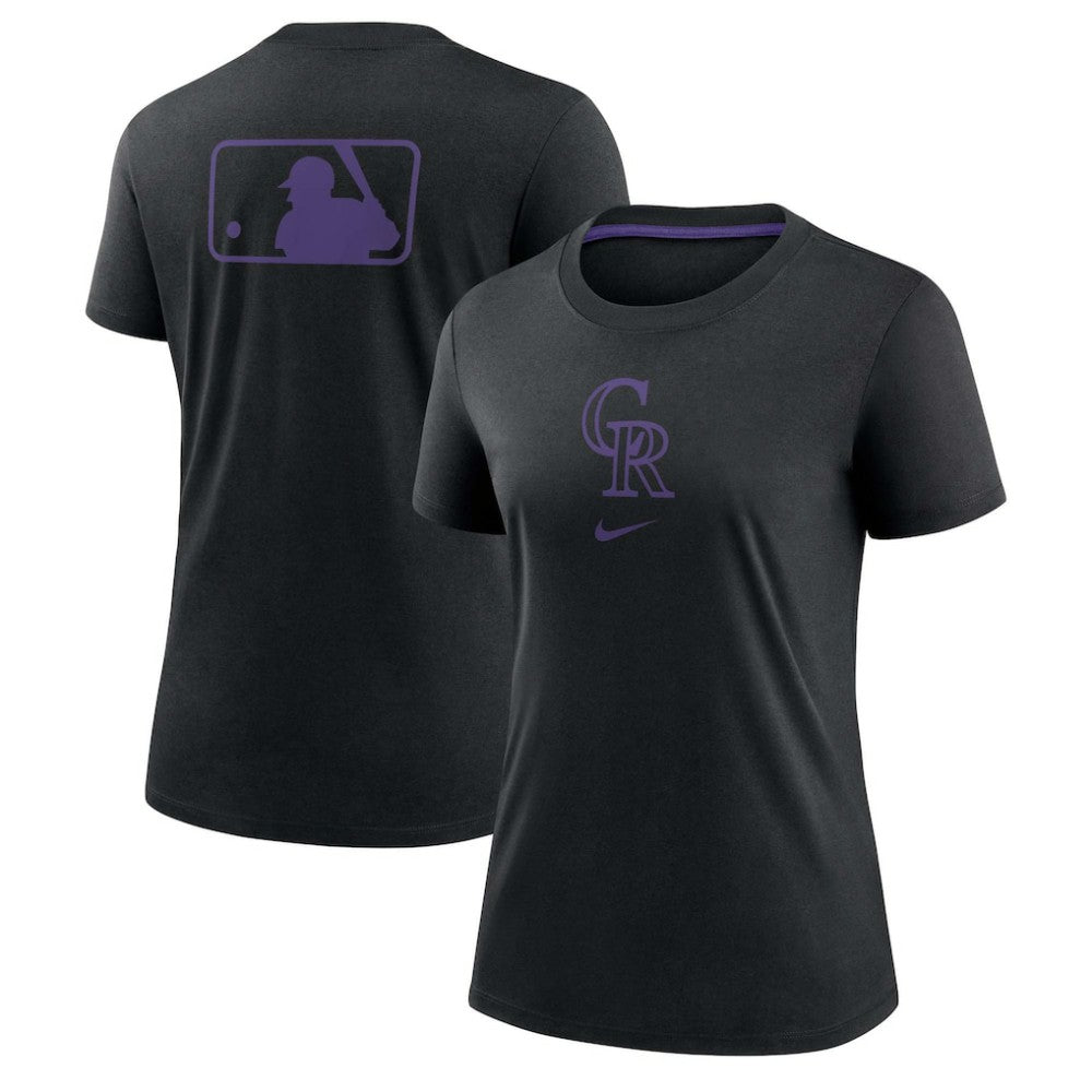 Colorado Rockies Nike Women's Authentic Collection Early Work Tri-Blend T-Shirt Near Me