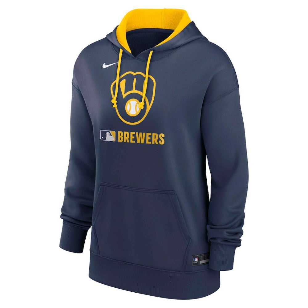 Milwaukee Brewers Nike Women's Authentic Collection Therma-FIT Hoodie Outlet