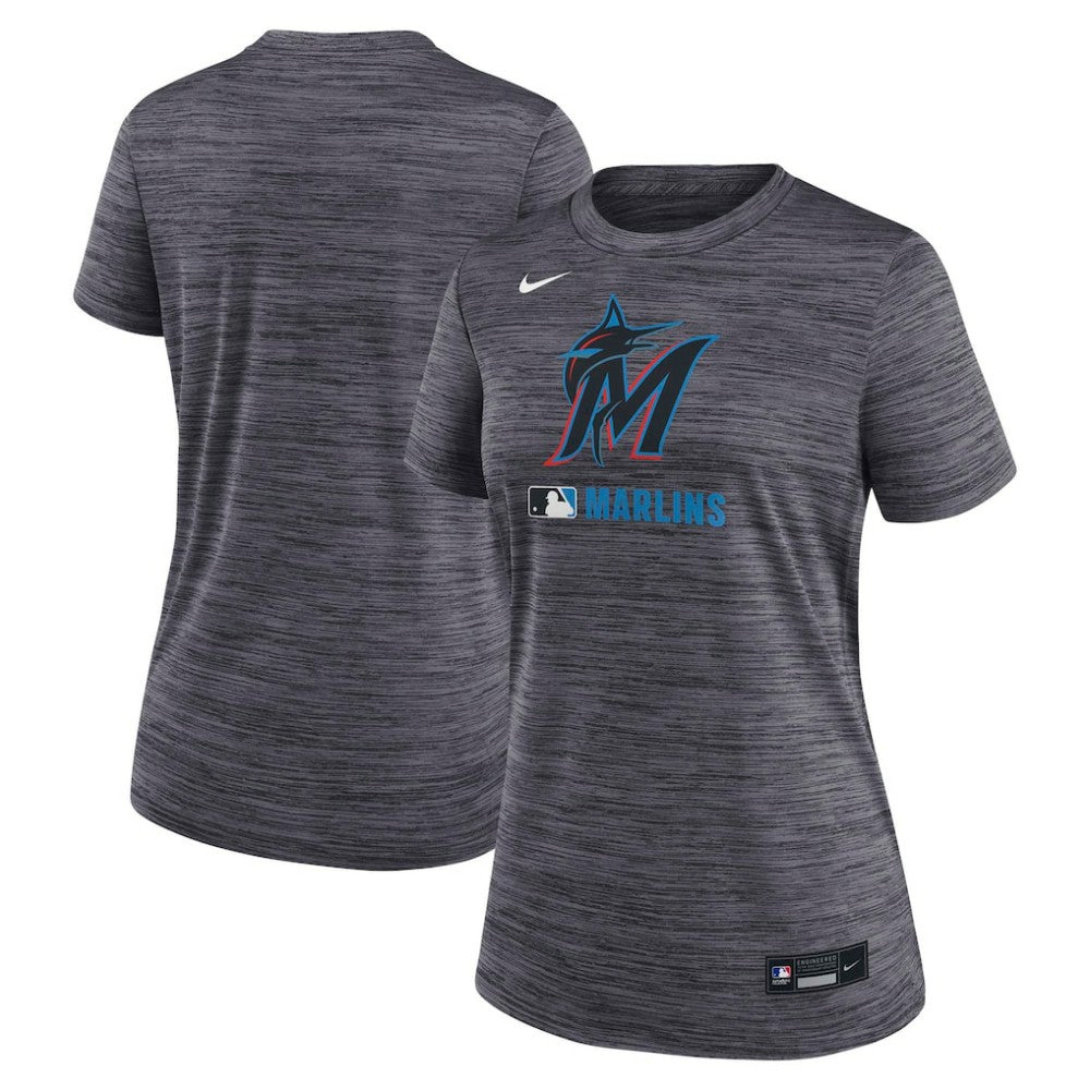 Miami Marlins Nike Women's Authentic Collection Velocity Dri-FIT T-Shirt for sale