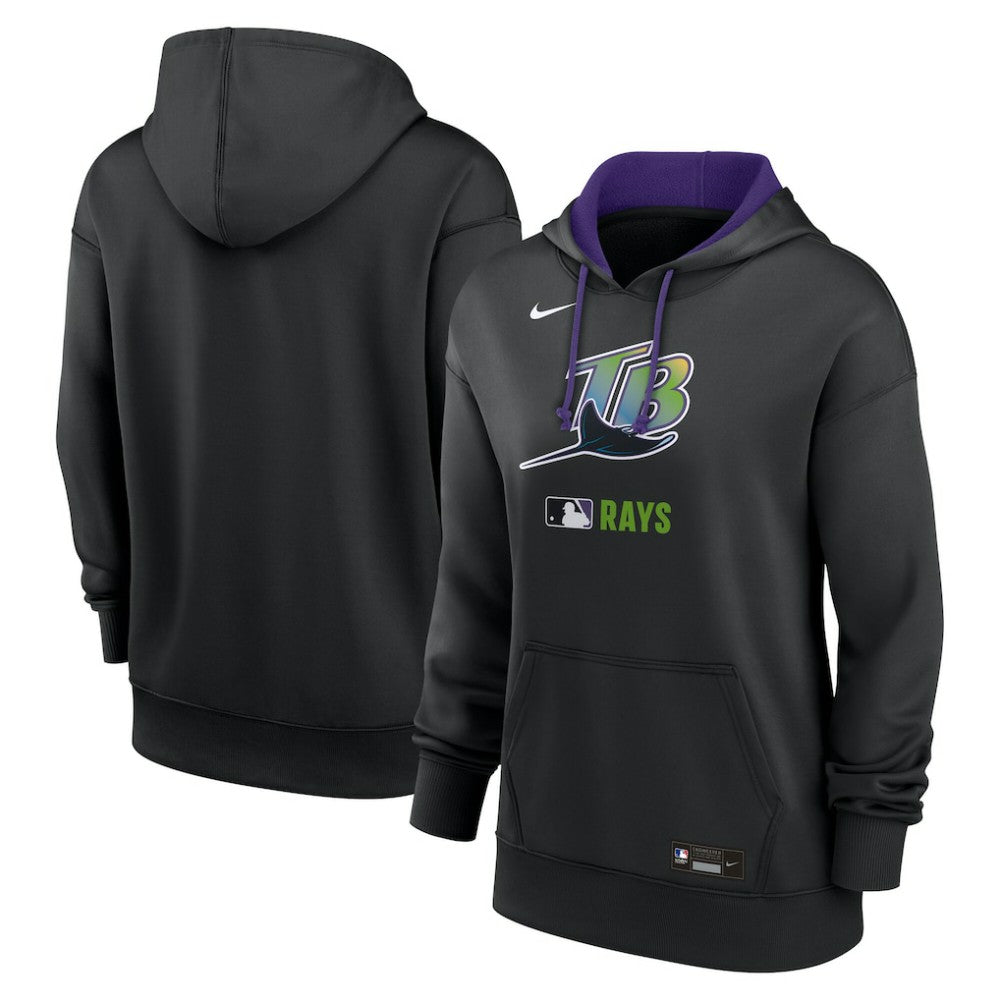 Tampa Bay Rays Nike Women's Authentic Collection Lockup Alternate Logo Therma Hoodie Discount