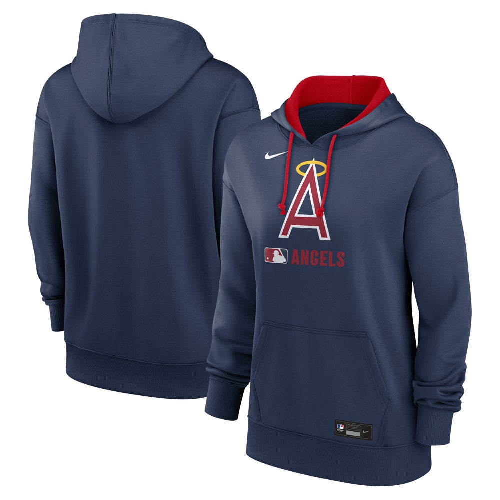 Los Angeles Angels Nike Women's Authentic Collection Lockup Alternate Logo Therma Hoodie Near Me