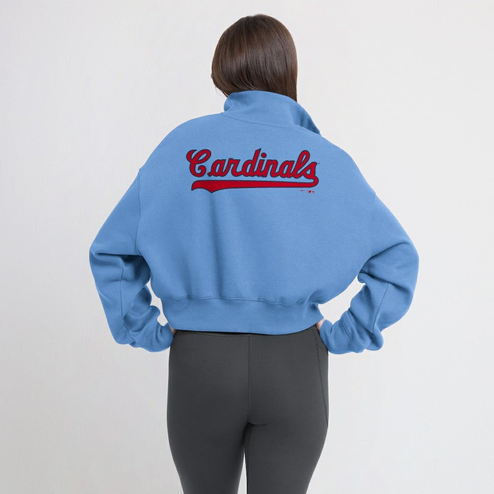 St. Louis Cardinals Nike Women's Cooperstown Collection Phoenix Fleece Half-Zip Sweatshirt Online