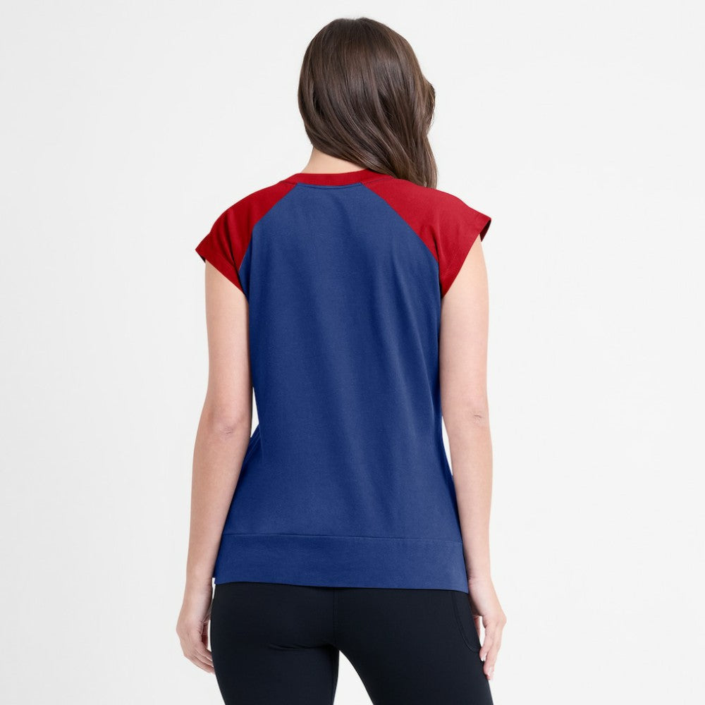 Atlanta Braves Nike Women's Cooperstown Collection Raglan Dri-FIT T-Shirt Outlet