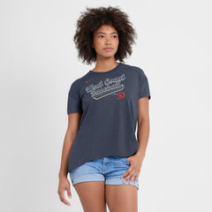 Los Angeles Dodgers Nike Women's 2025 City Connect Flowy Fashion Tri-Blend Dri-FIT T-Shirt for sale