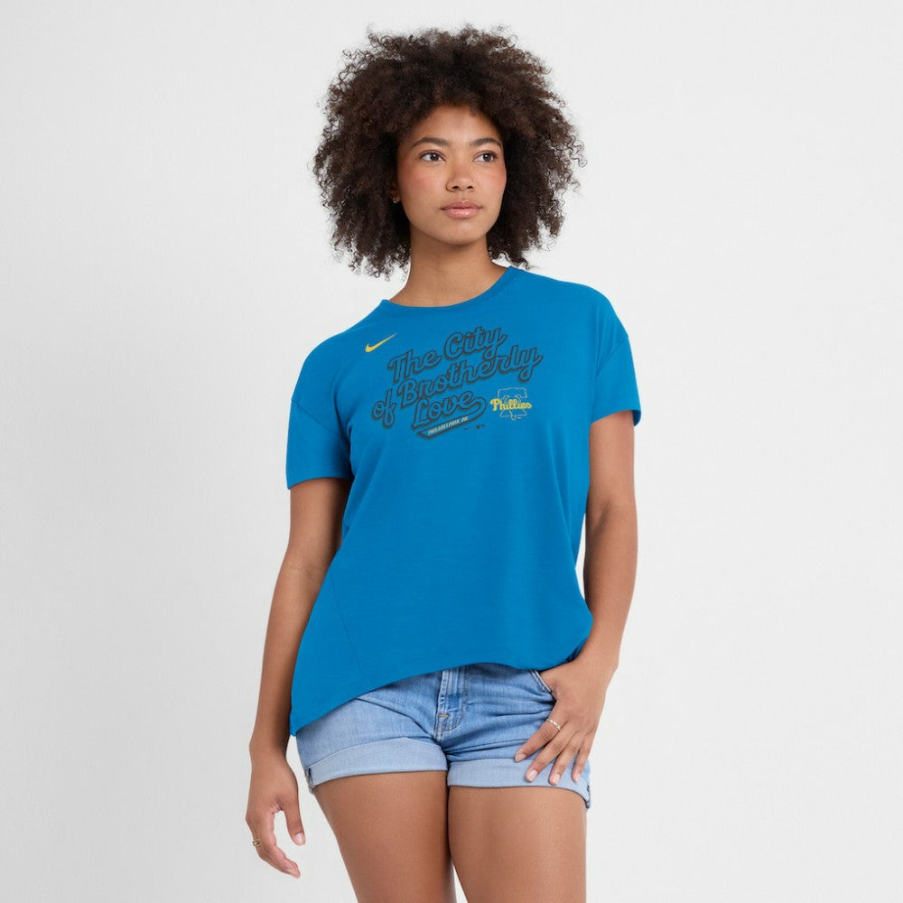 Philadelphia Phillies Nike Women's 2025 City Connect Flowy Fashion Tri-Blend Dri-FIT T-Shirt Sale